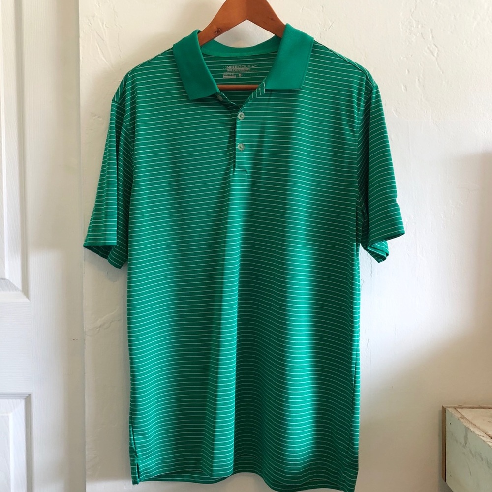 Nike Golf Men’s Tour Performance Shirt, Green, L